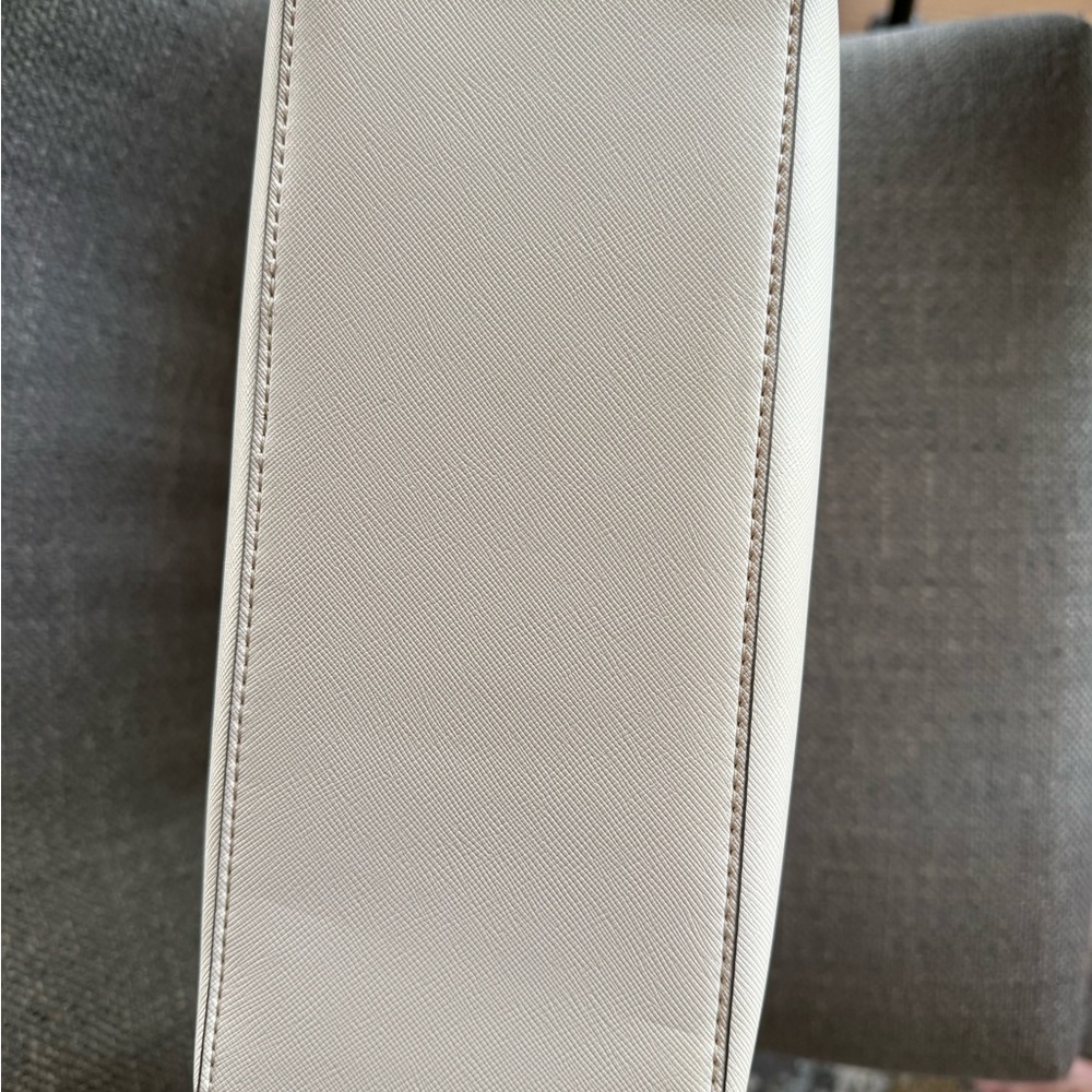 Kate Spade Beige Tote with Scarf Accent - Picture 8 of 11